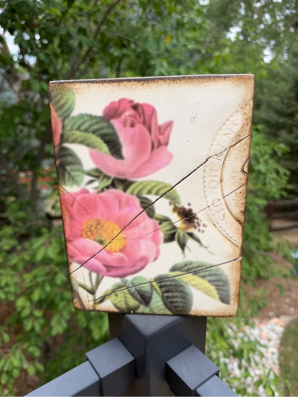 Sid Dickens T-171 “Rose Pompadour” Memory Block – Retired Wall Tile